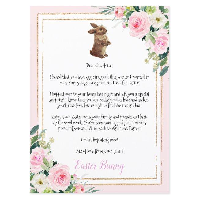 Letter To Child From The Easter Bunny Invitation