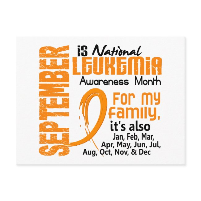 Leukemia Awareness Month Postinvitations