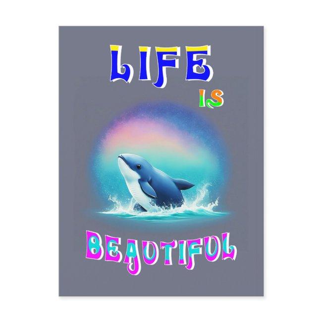 Life Is Beautiful Hermanus Africa September Whale Postinvitations