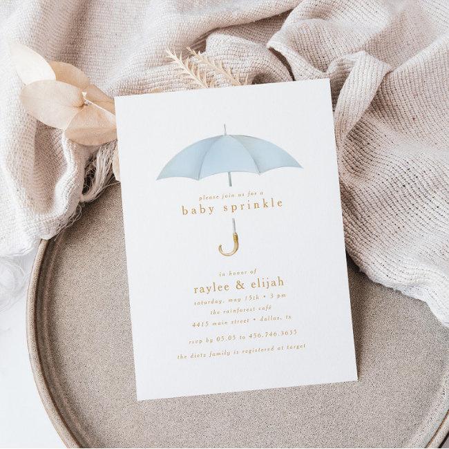 Light Blue Boy Baby Sprinkle Shower Event | Invitation