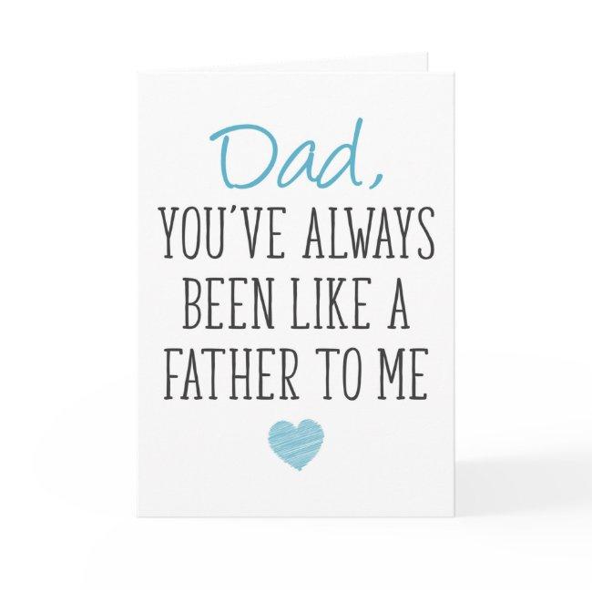 Like A Father To Me, Father's Day Invitations