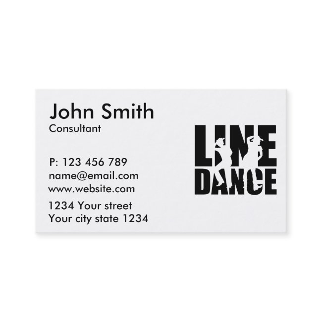 Line Dance Business Invitations