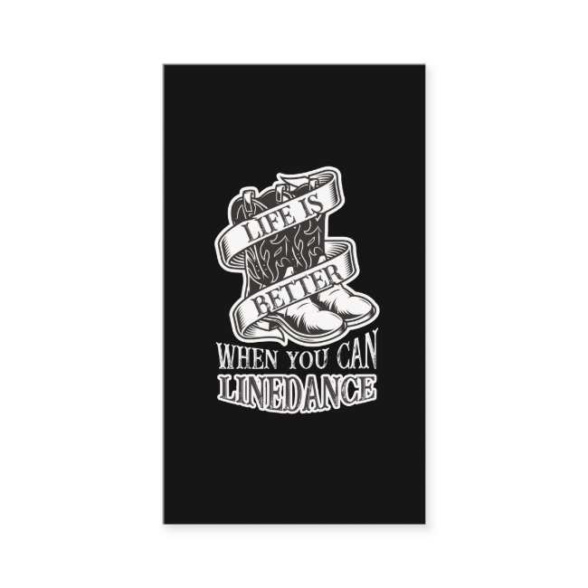 Line Dancing Life Funny Country Line Dancer Boots Business Invitations
