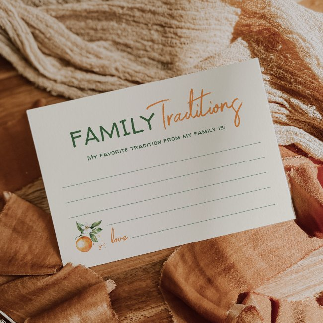 Little Cutie Baby Shower Family Traditions Invitations