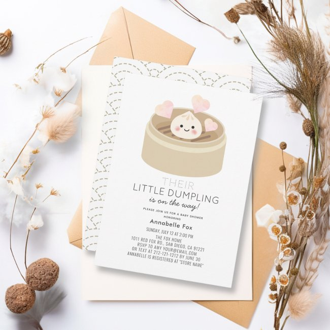 Little Dumpling Baby Shower Invitation