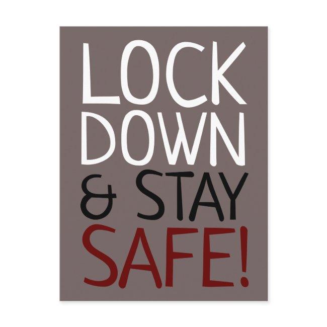 Lock Down & Stay Safe Postinvitations