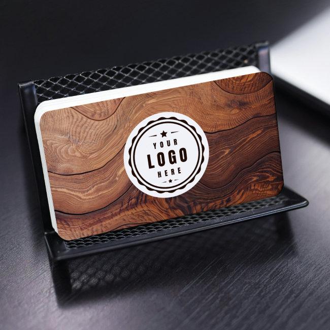 Logo Qr Code Modern Wooden Carpentry Construction Business Invitations