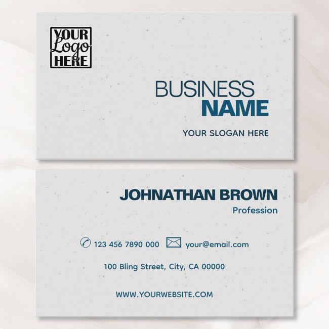 Logo Template Elegant Classic Simple Blue Gray Business Invitations
