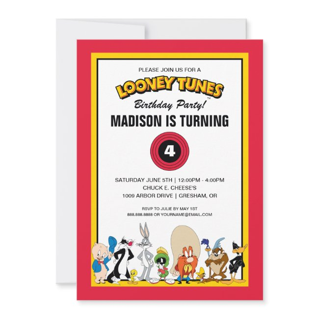 Looney Tunes™ Character Group | Birthday Invitation