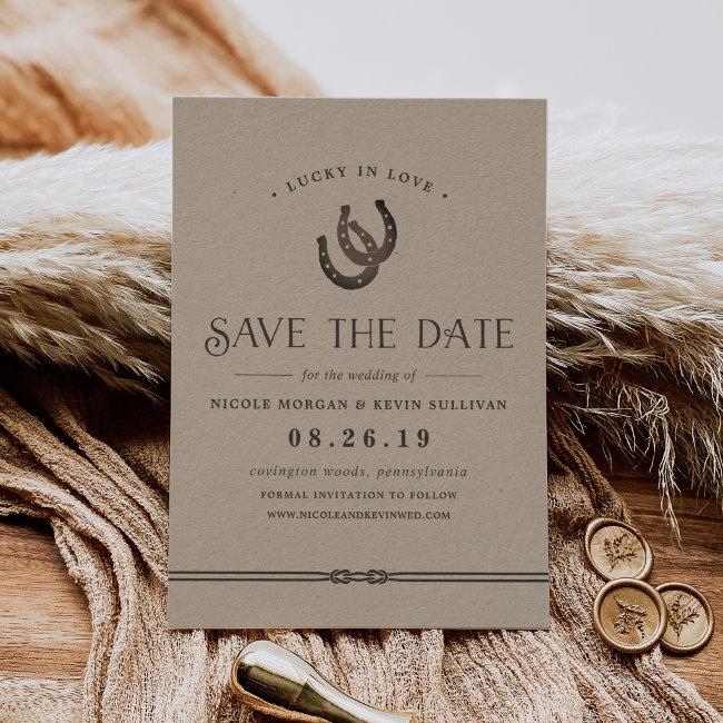 Lucky In Love | Rustic Kraft Save The Date