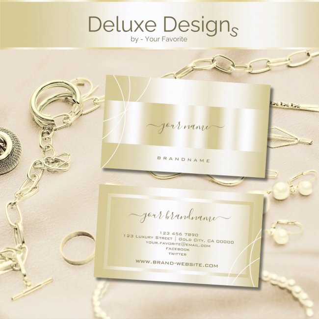 Luxurious Gold Effect Professional And Stylish Business Invitations