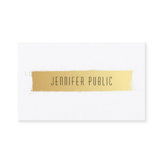 Luxurious Gold White Modern Professional Template Business Invitations