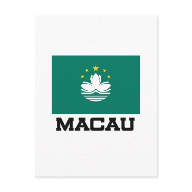 Macau Flag Postinvitations