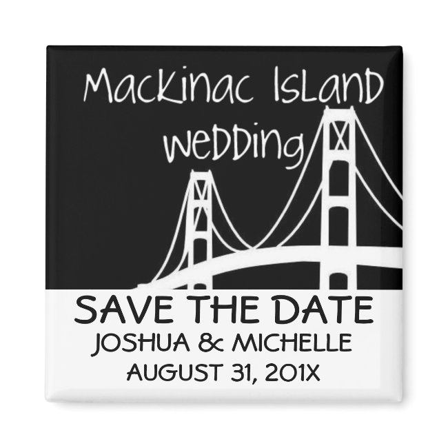 Mackinac Island Wedding Save The Date Magnet