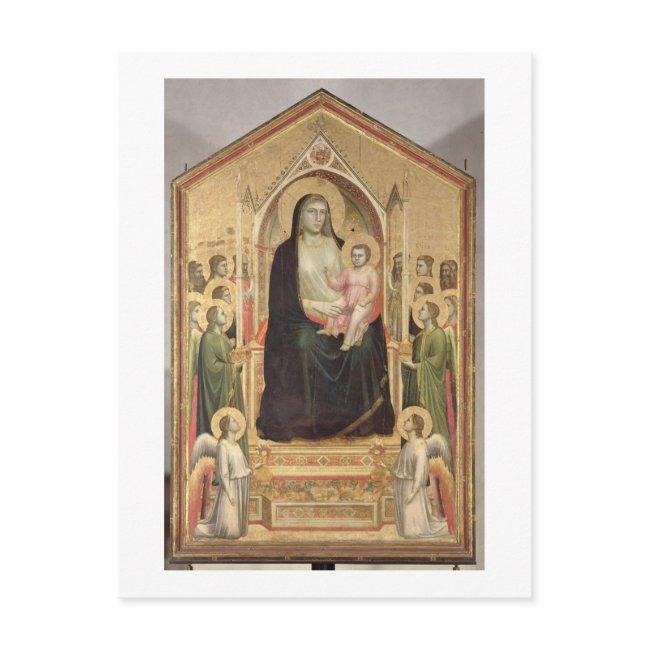 Madonna And Child Enthroned, C.1300-03 (pre-restor Postinvitations