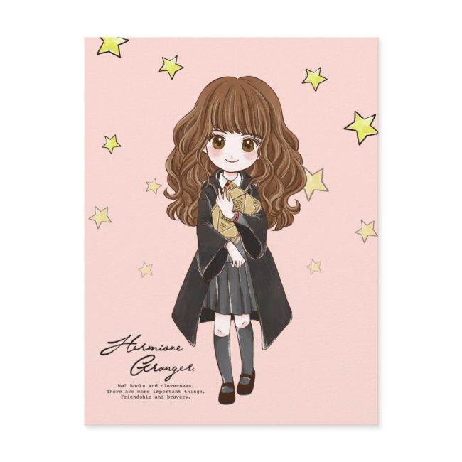 Magical Hermione Granger Watercolor Invitation Postinvitations