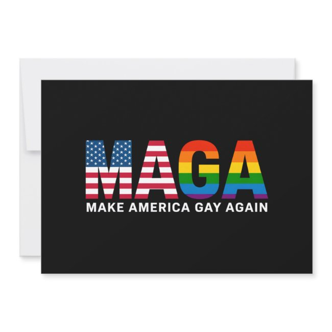 Make America Gay Again Gay Pride 2025 Lgbtq+ Invitation