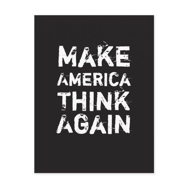 Make America Think Again Social Justice Postinvitations