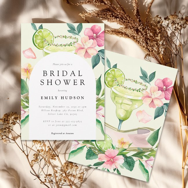 Margarita Mexican Fiesta Bridal Shower Invitation