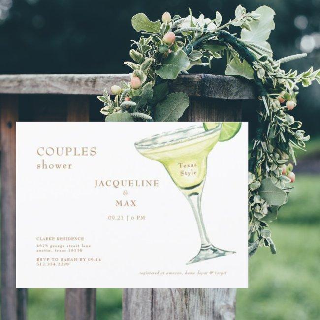 Margarita Texas Style Couples Wedding Shower Postinvitations