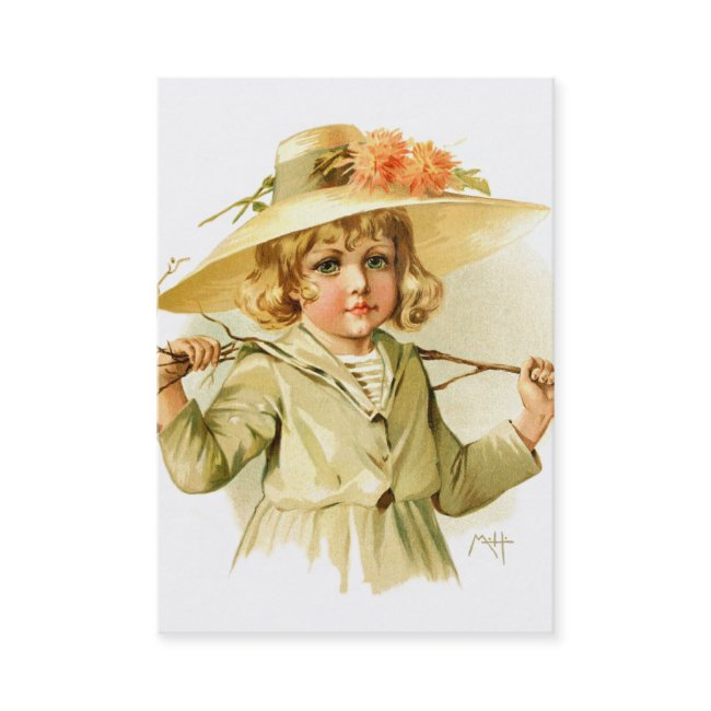 Maud Humphrey: Winter Girl With Branch Business Invitations
