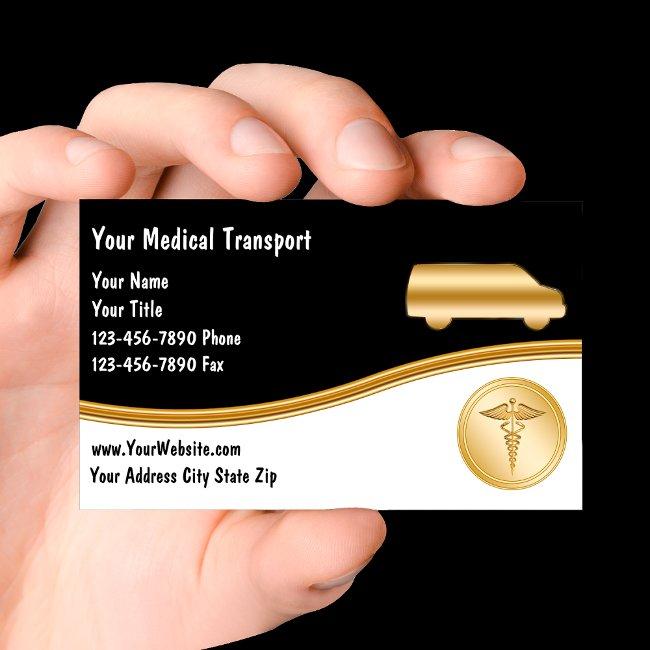 Medical Transport Business Invitations