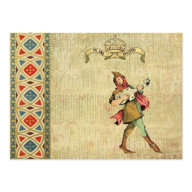 Medieval Bard Wedding Invites
