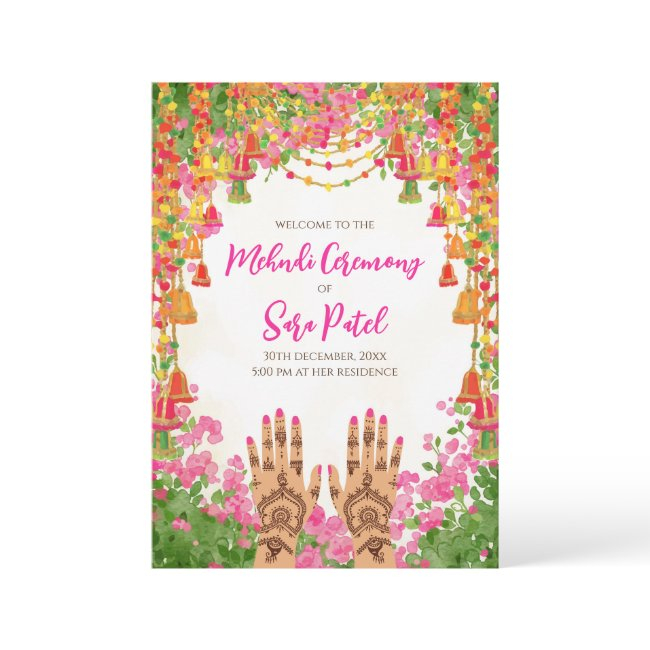 Mehndi Invitations & Mehndi Invites Hindu Wedding