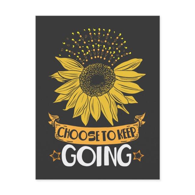 Mental Health Sunflower Choose To Keep Going Postinvitations
