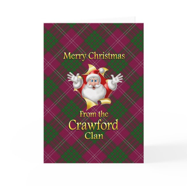 Merry Christmas From The Crawford Clan Holiday Invitations