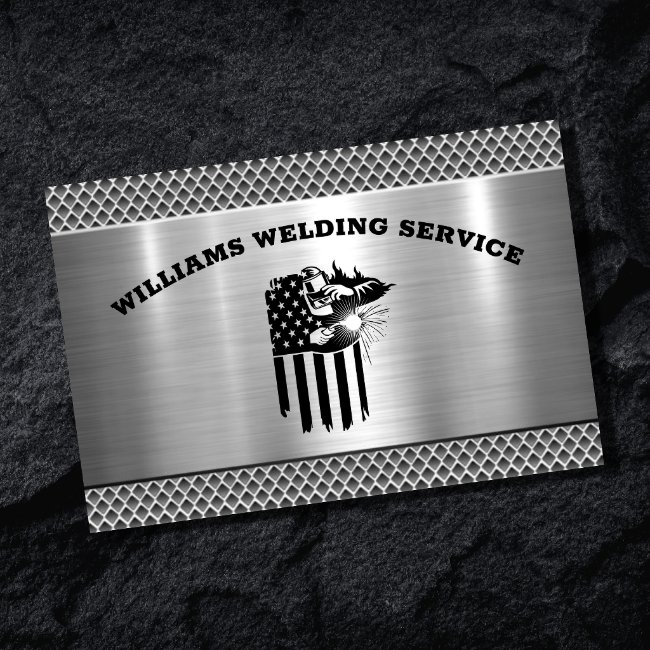 Metal Welding Fabricator Contractor Professional Business Invitations