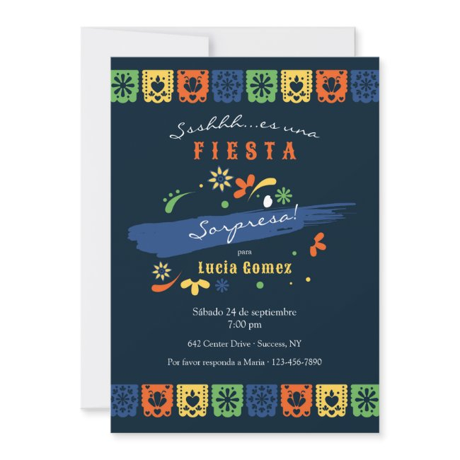 Mexican Party Flags Invitation