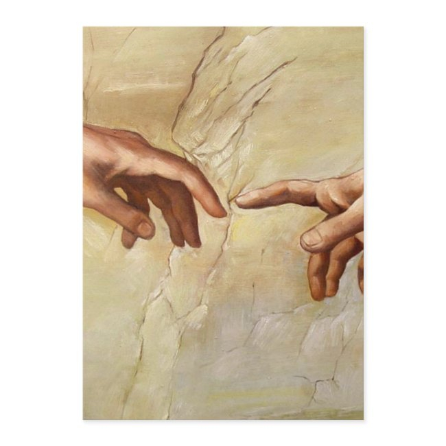 Michelangelo Creation Of Adam Sistine Chapel Invitation