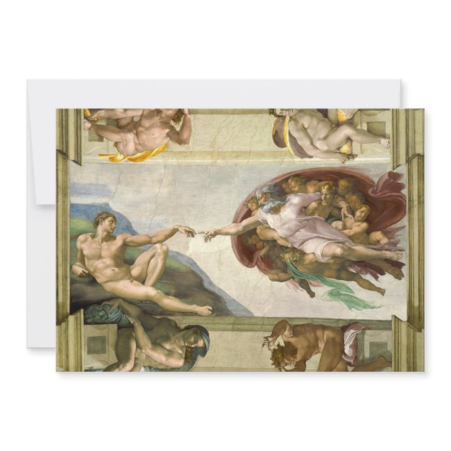 Michelangelo's Creation Of Man (creation Of Adam)