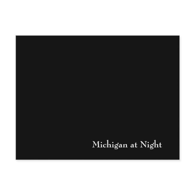 Michigan At Night Postinvitations