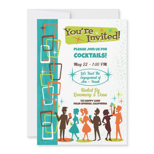 Mid-century Modern Cocktail Party Invitations