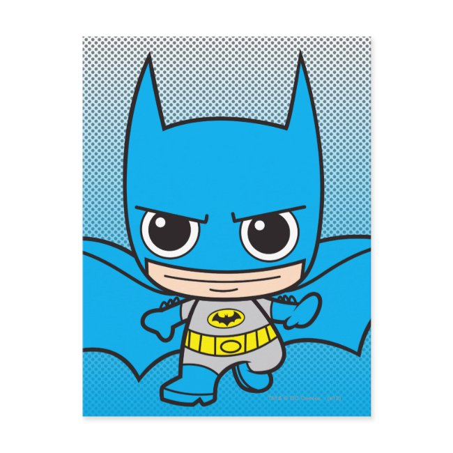Mini Batman Running Postinvitations