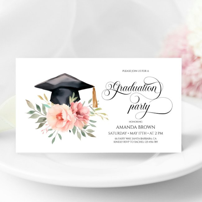 Mini Graduation Invite, Class Of 2024 Graduation Enclosure Invitations