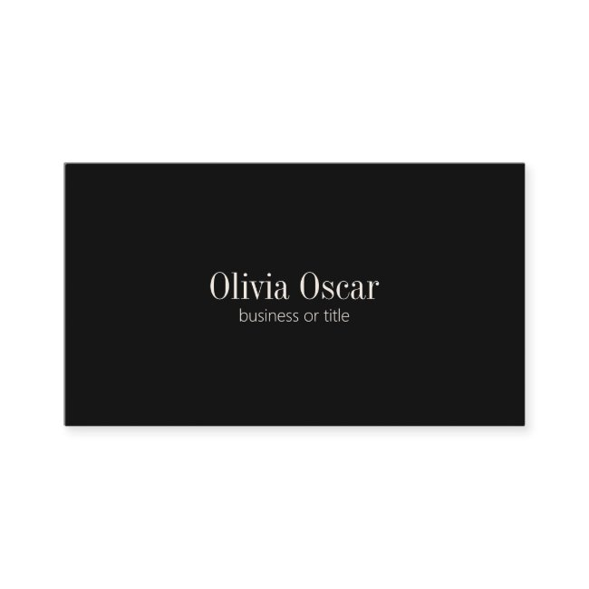 Minimal Simple Black Elegant Job Title Name Custom Business Invitations