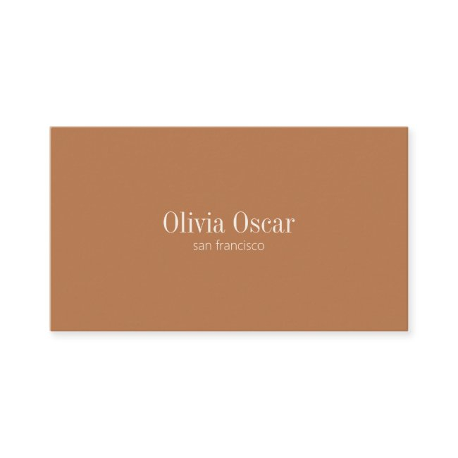 Minimal Simple Terracotta White Clean Space Modern Business Invitations