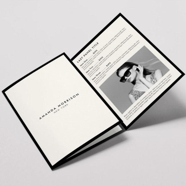 Minimalist Luxury Boutique Black/ivory Brochure