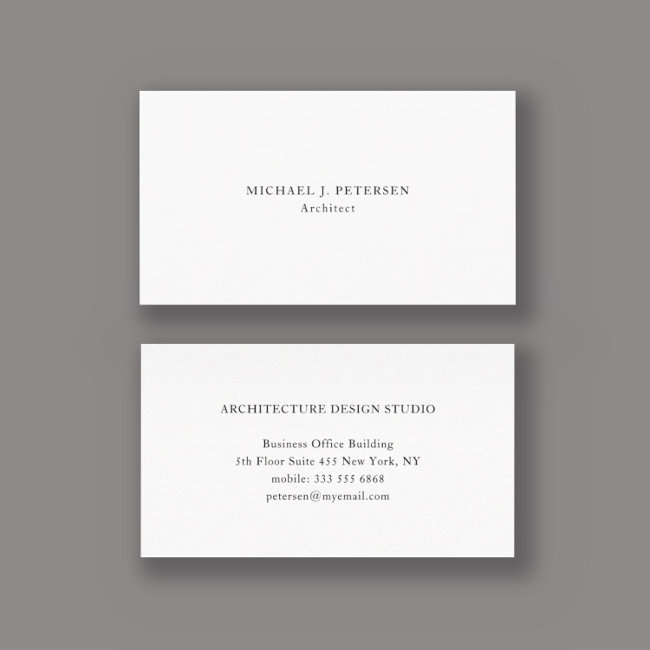 Minimalist Simple Plain Professional Template Business Invitations