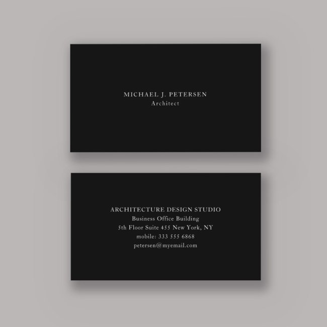 Minimalist Simple Plain Professional Template Business Invitations