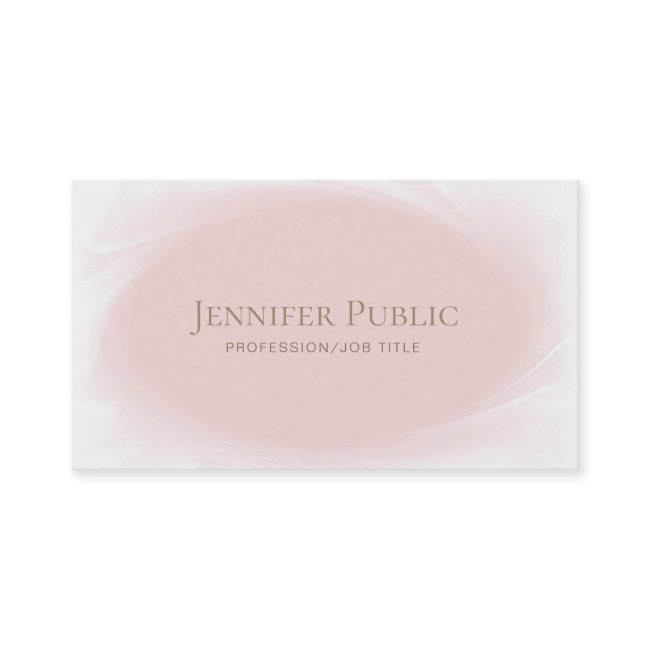 Minimalist Stylish Design Blush Pink Rose Gold Business Invitations