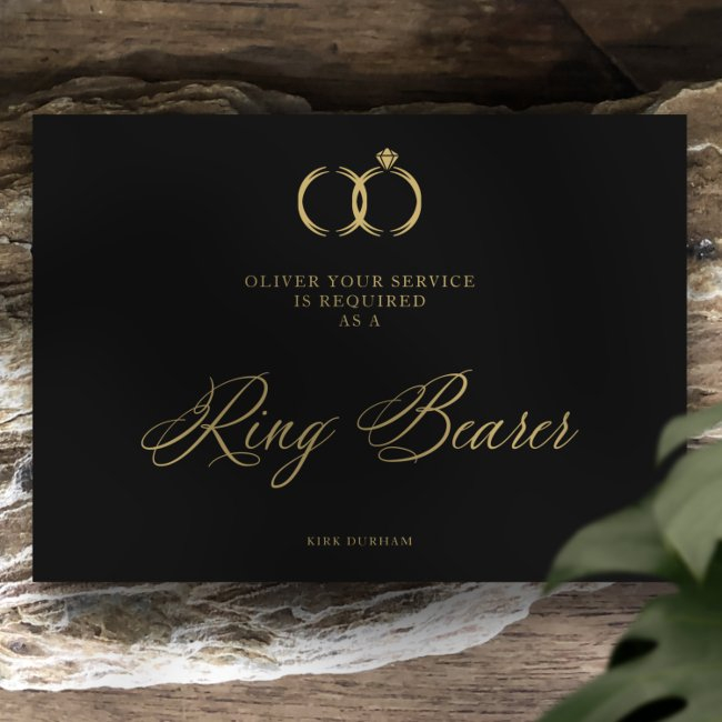 Minimalist Wedding Rings Ring Bearer Luxury