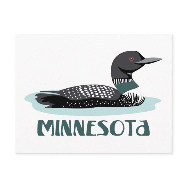 Minnesota Loon Postinvitations