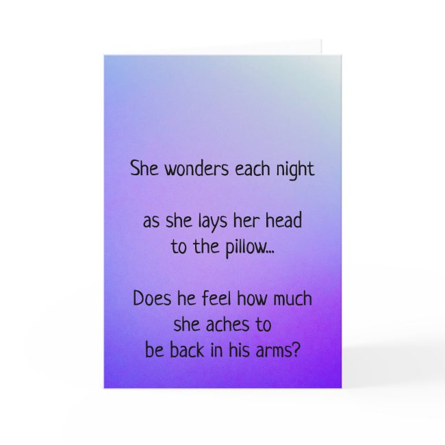 Missing You Each And Every Night Holiday Invitations