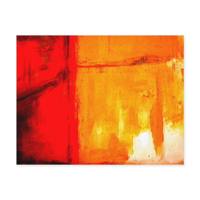 Modern Abstract Painting Personalized Invitations