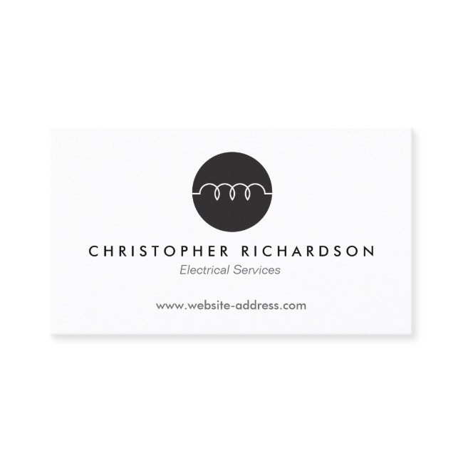 Modern Business Invitations For Electricians, Electrical