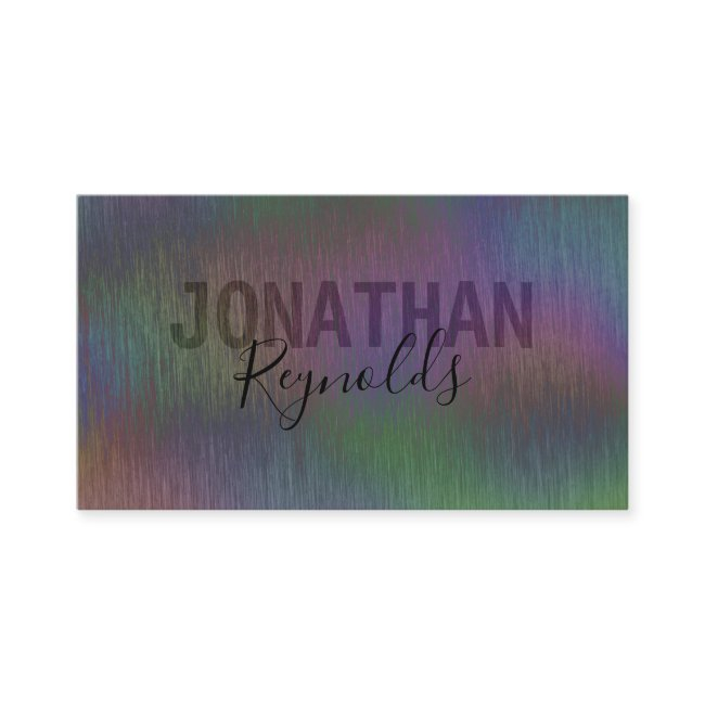 Modern Creative Holographic Metal - Business Invitations